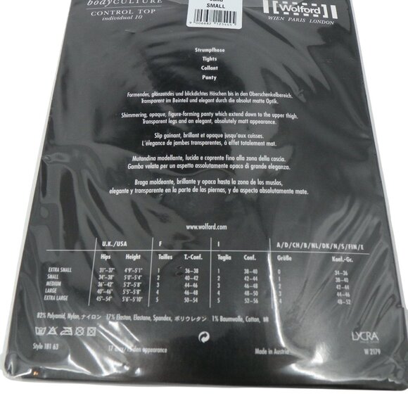 New Wolford Body Culture Control Top Individual 10 Tights Small Sand Beige - Picture 3 of 3